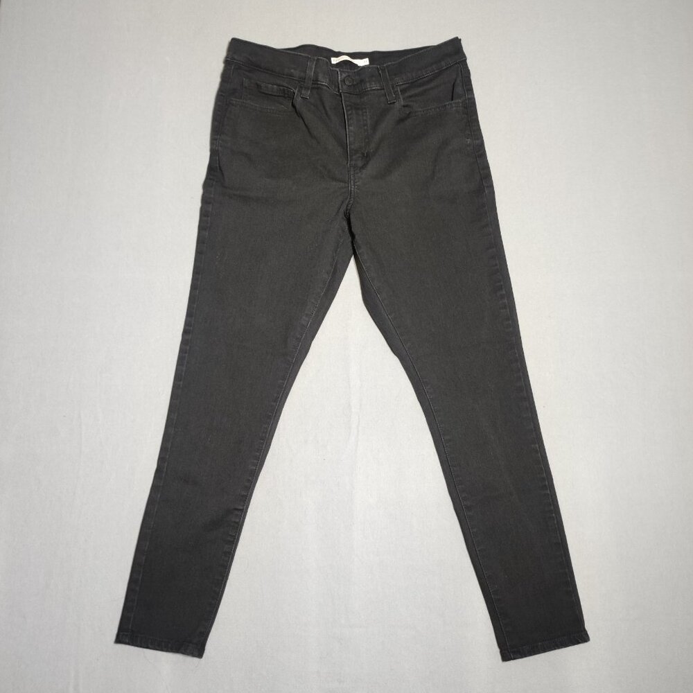 Levi's 720 jeans women's size W31/ L28 black colour high rise super skinny